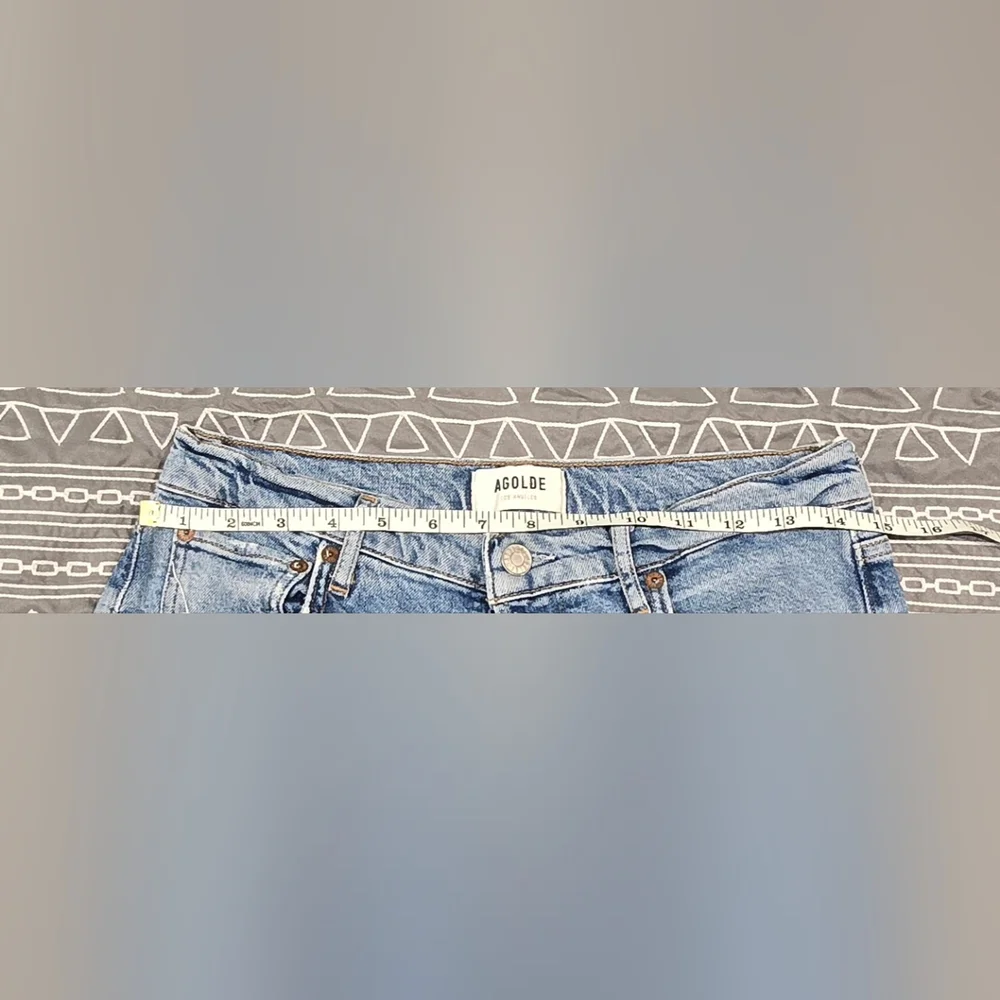 Agolde Riley Long High Waisted Straight Leg Jeans Size 28 - Picture 5 of 8